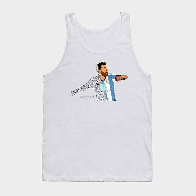 Messi Argentina Tank Top by Alfa Centauri